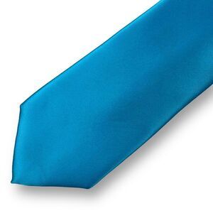 Geoffrey‎ Beene bright blue polyester tie